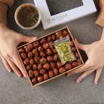 Khalas Stuffed Almonds Dates w Molasses & Pistachio